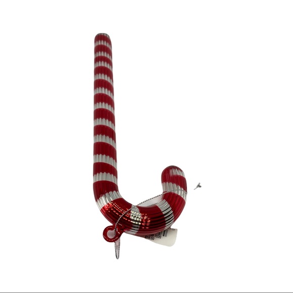 Holiday Lane Glass Peppermint Twist Candy Cane Ornament - Picture 2 of 3